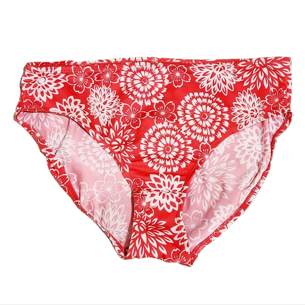 Women's Floral Swim Bikini Bottoms Sz. 8